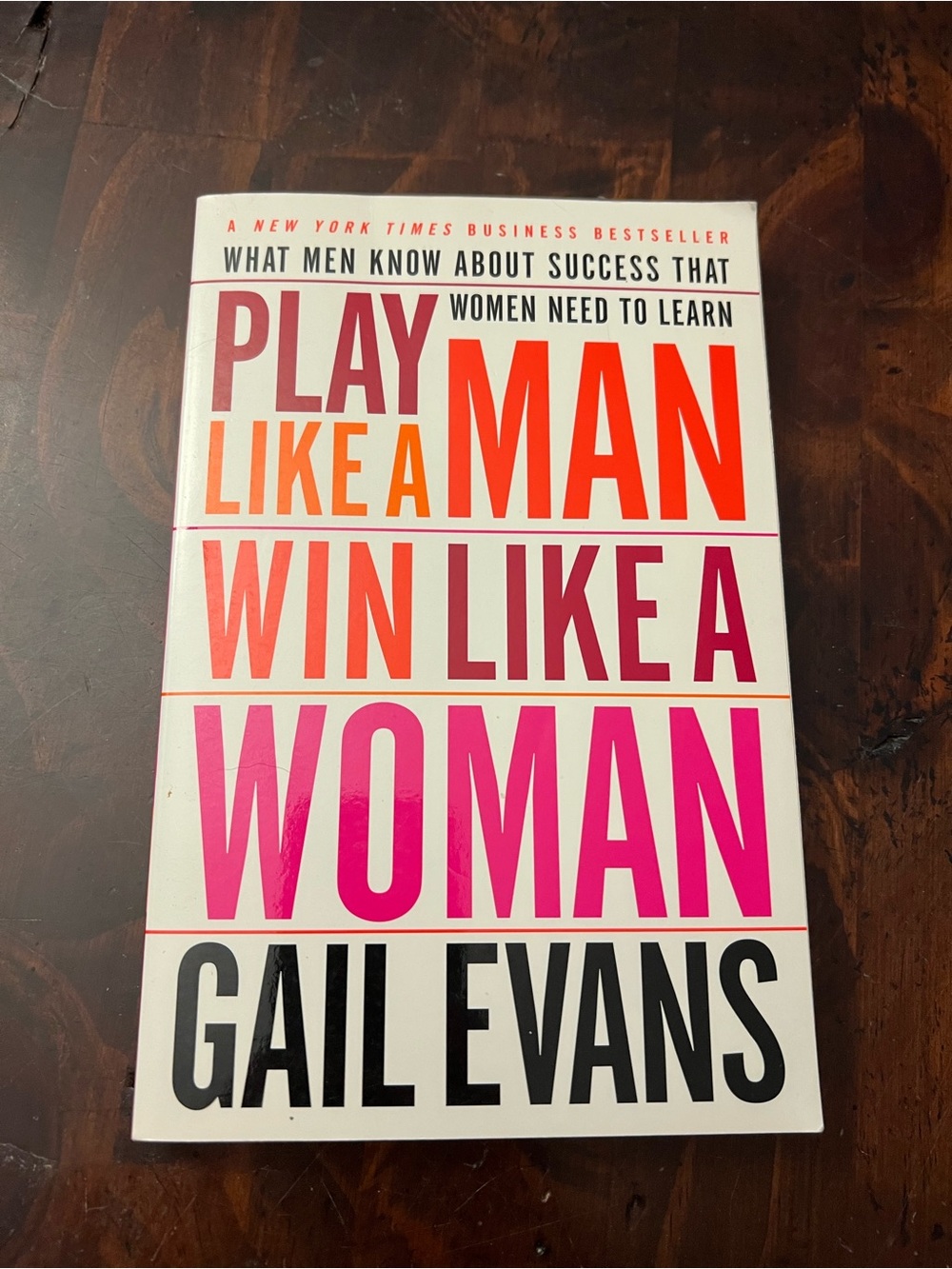 Play Like a Man, Win Like a Woman by Gail Evans - Bestseller!